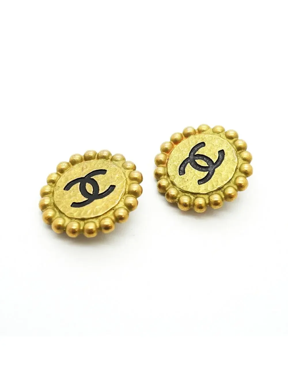 Chanel Cc Logo Clip-On Earrings Metal #357913C55B